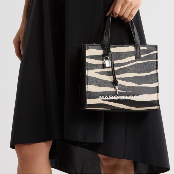 Marc Jacobs Zebra Stripe Mini Bag in Black and Cream - Picture 2 of 6